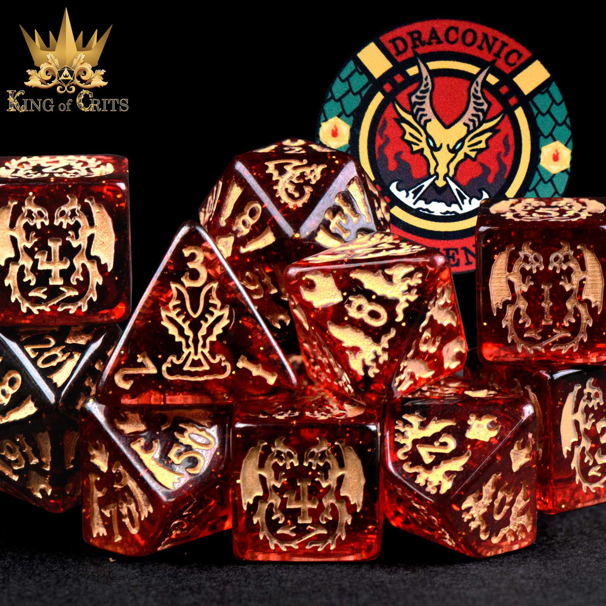Draconic Descent 11 Dice Set